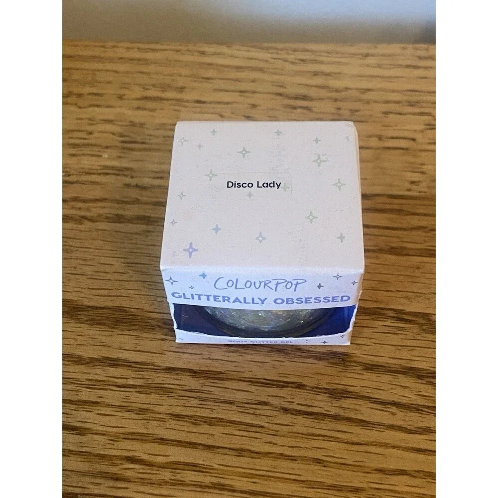 ColourPop Glitterally Obsessed Body Glitter Gel .6oz Disco Lady New Boxed Silver